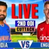 England vs India live match today
