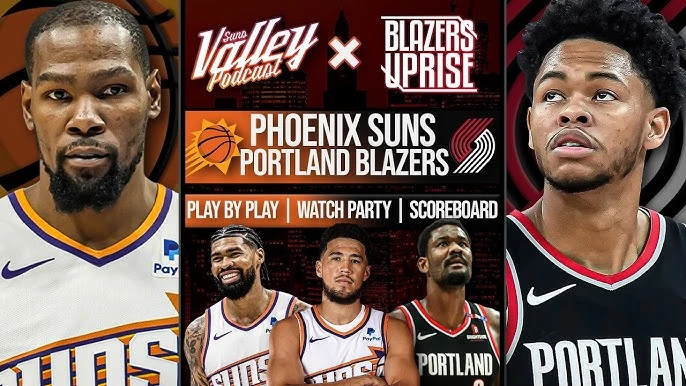 Suns vs Trail blazers live today